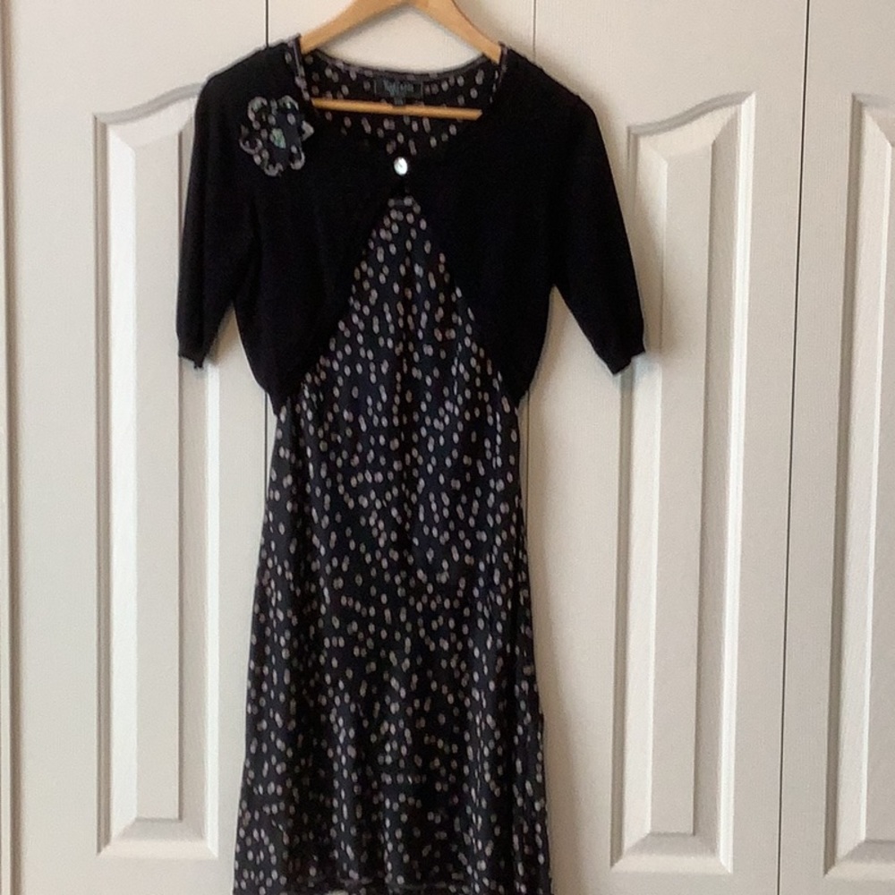 Twyla Blu sleeveless dress with sweater - petite XS